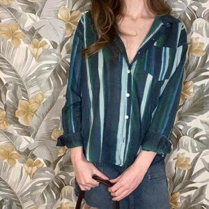 Banana Republic Striped Button Up Shirt